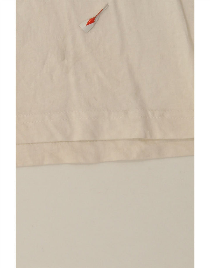 Puma Herren Grafik-T-Shirt-Oberteil aus mittelweißer Baumwolle