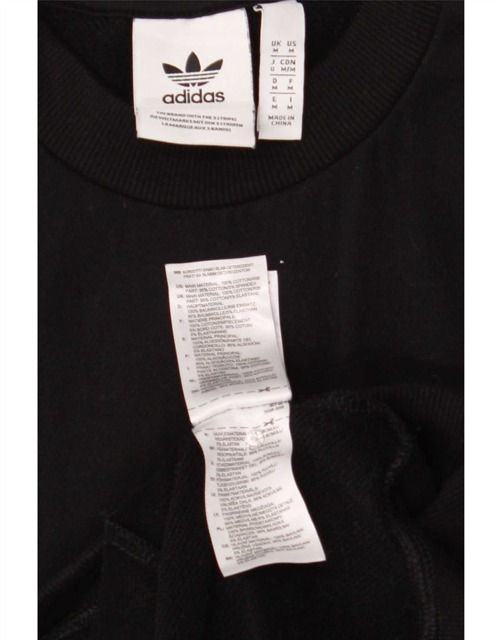 Adidas Herren Sweatshirt Pullover Medium Schwarz Baumwolle