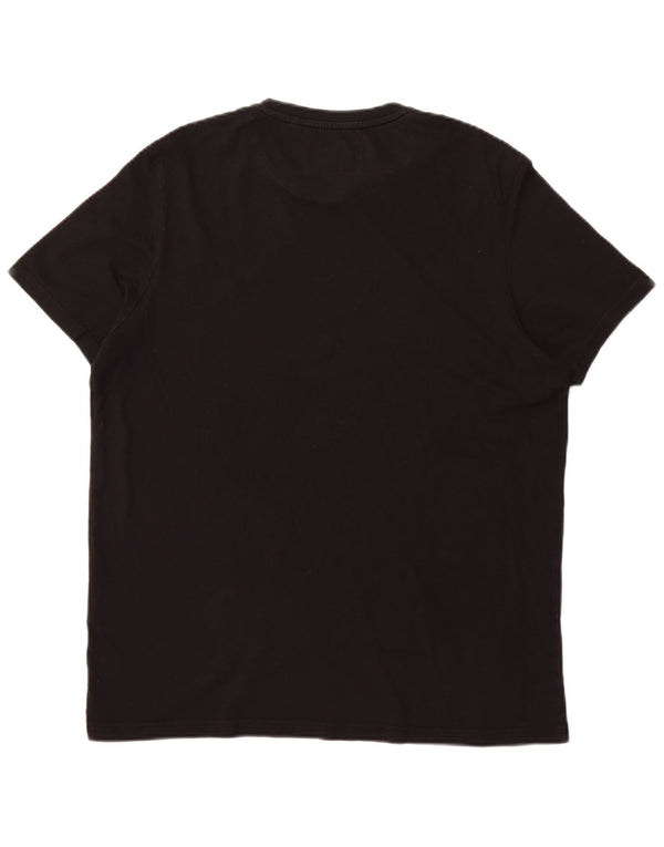 LYLE & SCOTT Herren T-Shirt Top XL Schwarz Baumwolle
