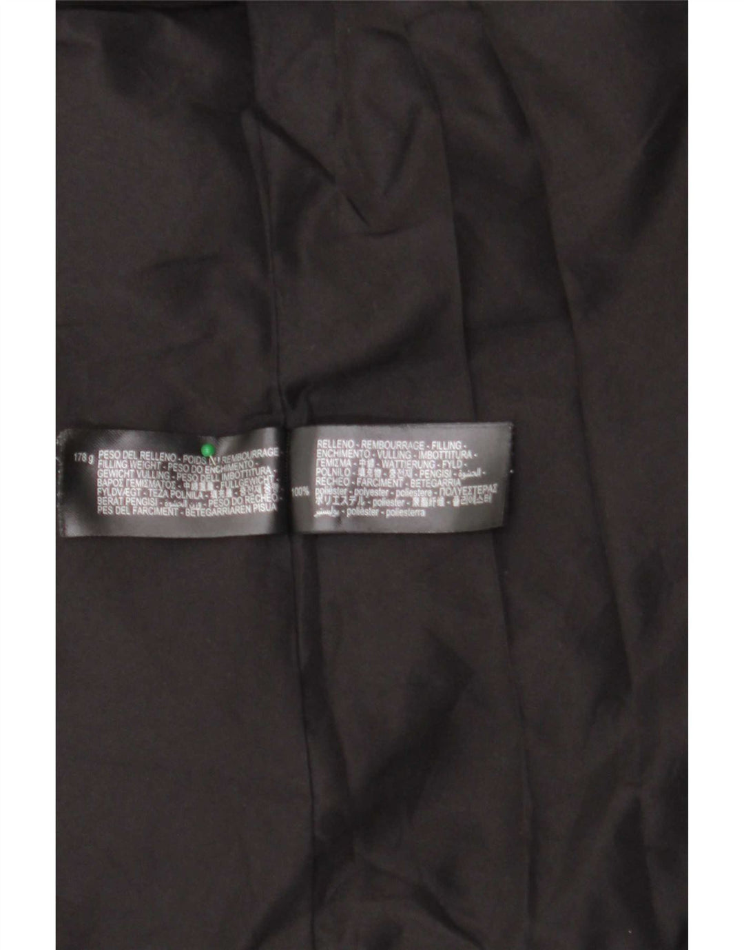 Zara Damen-Jacke mit Kapuze, gepolstert, UK 16, Größe L, Schwarz, Polyester
