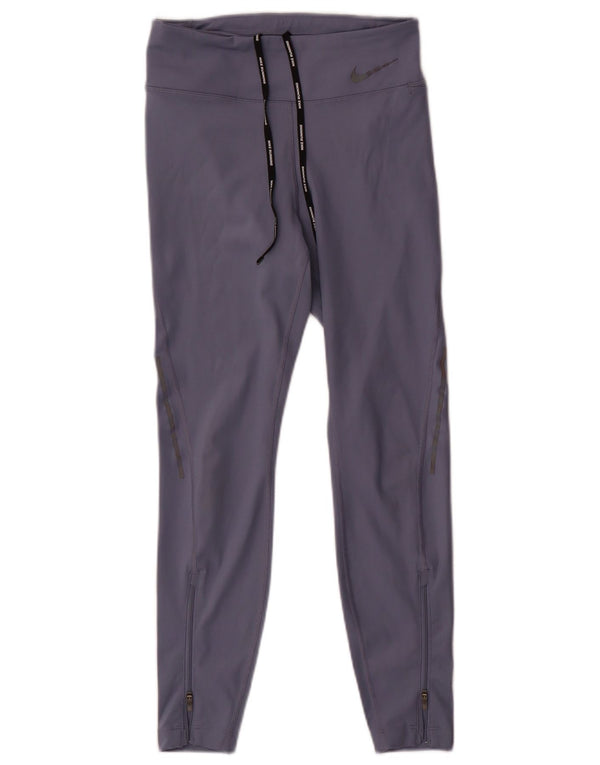 Nike Damen Leggings UK 10 Small Lila Polyester