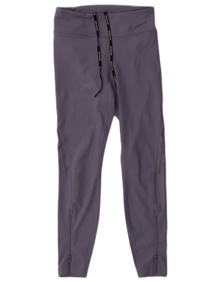 Nike Damen Leggings UK 10 Small Lila Polyester