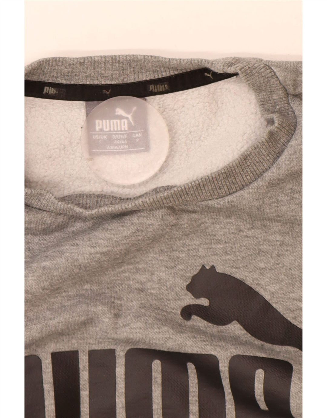 Puma Herren Grafik-Sweatshirt-Pullover, klein, grau gefleckte Baumwolle
