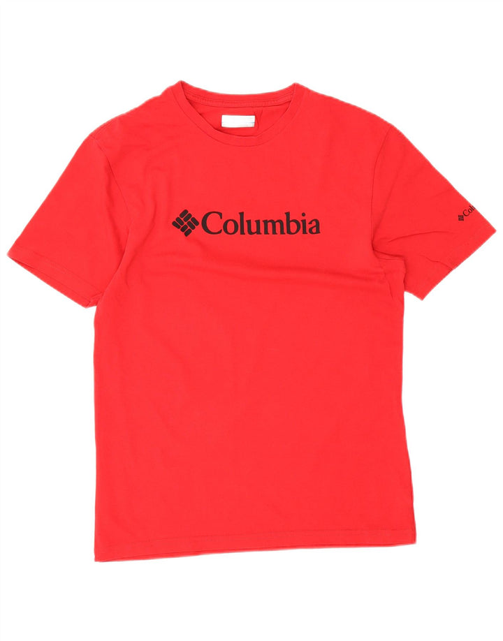 Columbia Herren-T-Shirt mit Grafik, Größe S, Rot, Baumwolle