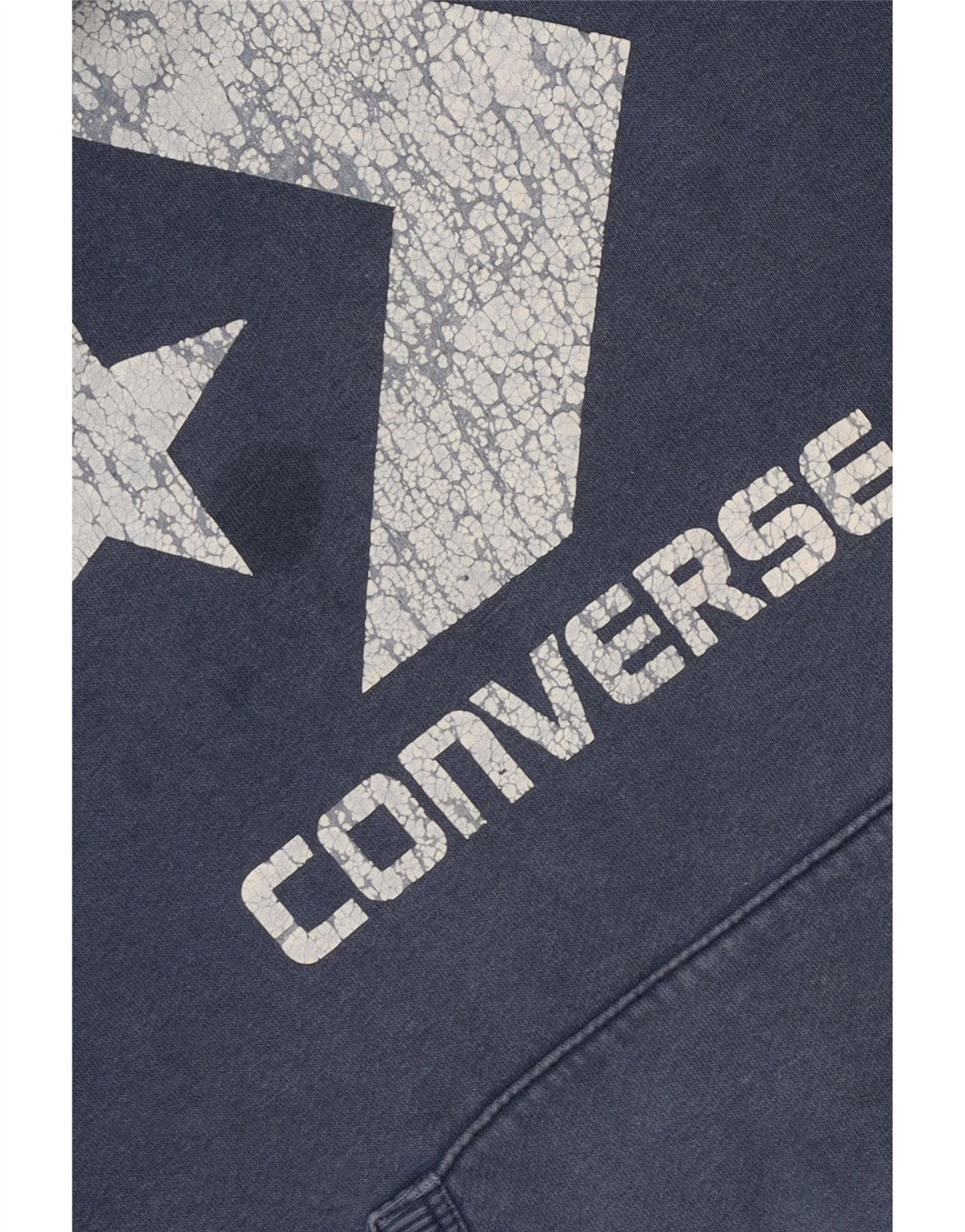 CONVERSE Herren Graphic Hoodie Pullover Kleine blaue Baumwolle
