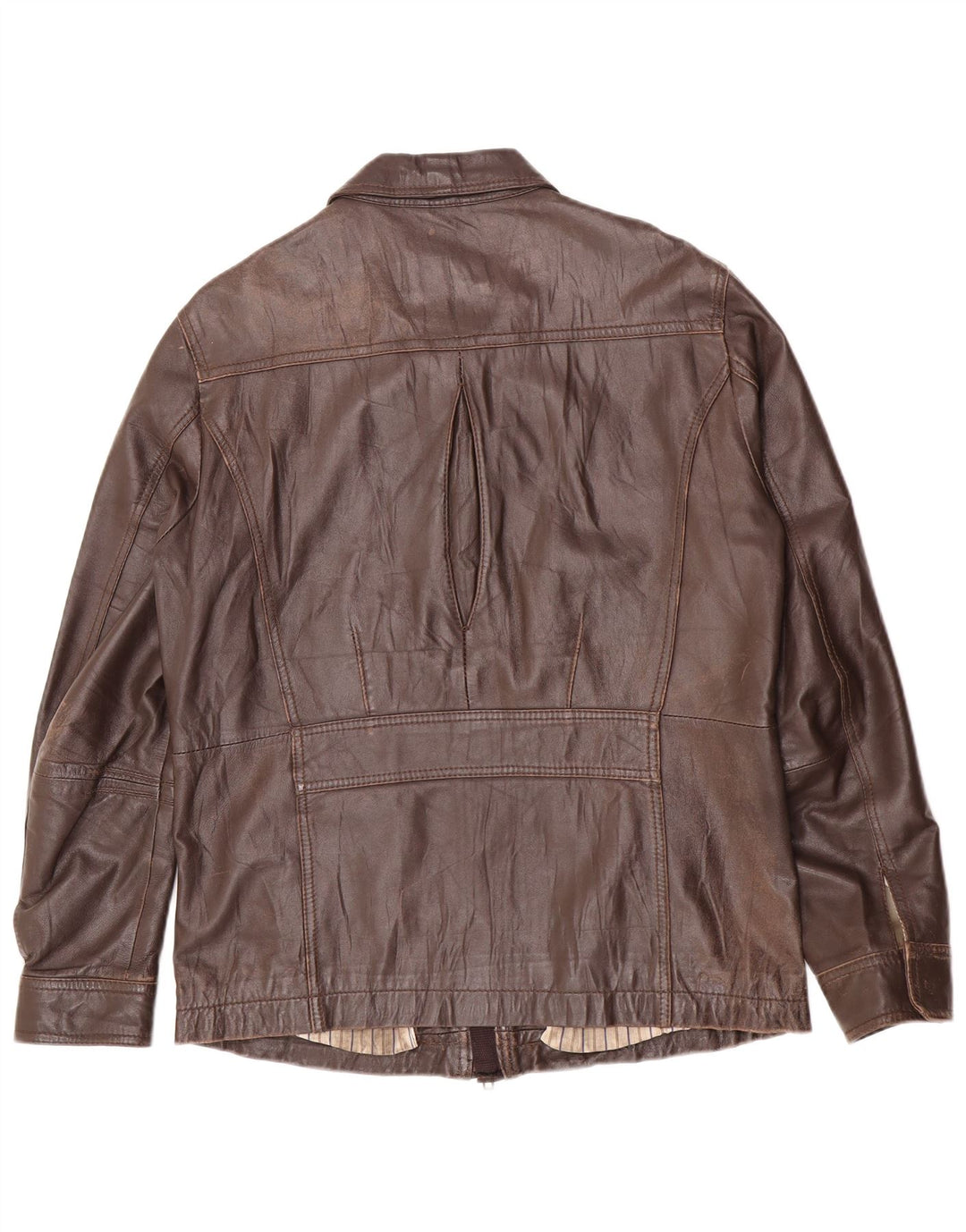 In Extenso Herren Lederjacke UK 40 Large Braun