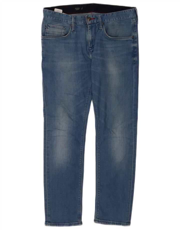 Tommy Hilfiger Herren Bleecker Slim Jeans W32 L30 Blaue Baumwolle