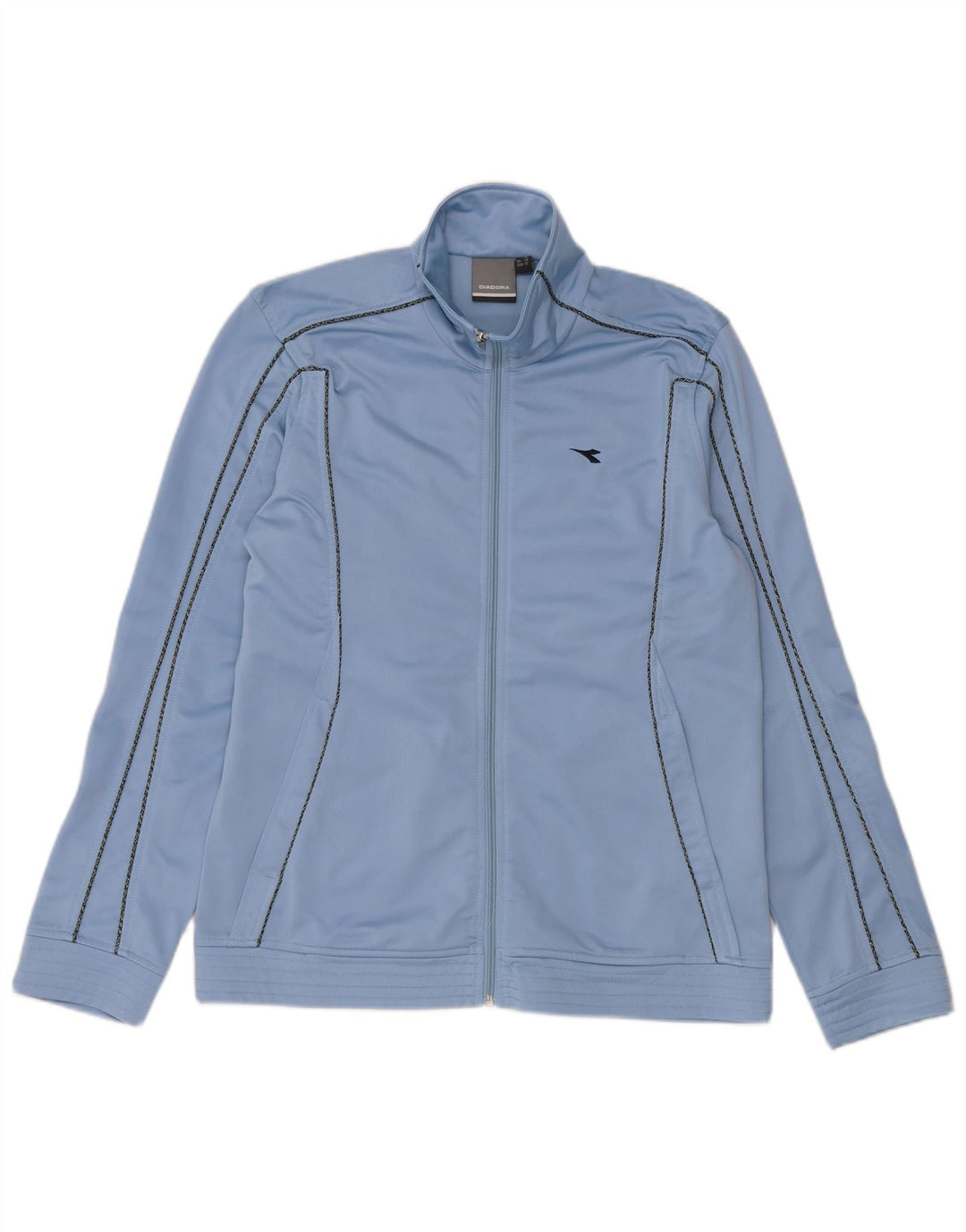 Diadora Damen-Trainingsanzug-Top-Jacke, UK 14, Größe L, blau, Polyester