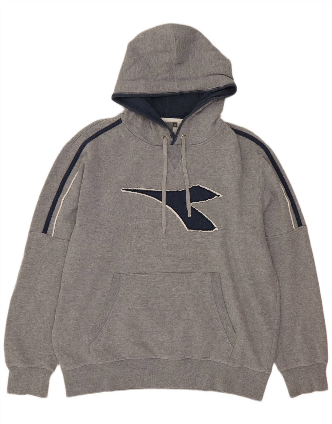 Diadora Herren Graphic Hoodie Pullover XL Grau Baumwolle