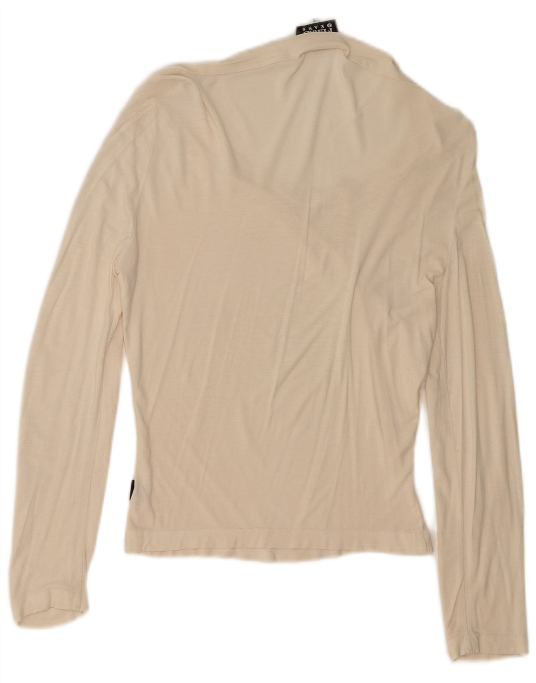 Gianfranco Ferre Damen Graphic Top Langarm UK 10 Small Off White