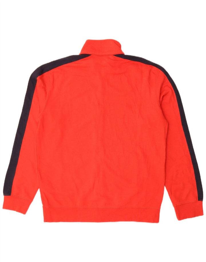 Champion Herren-Trainingsanzug-Top-Jacke, großes rotes Farbblock-Polyester