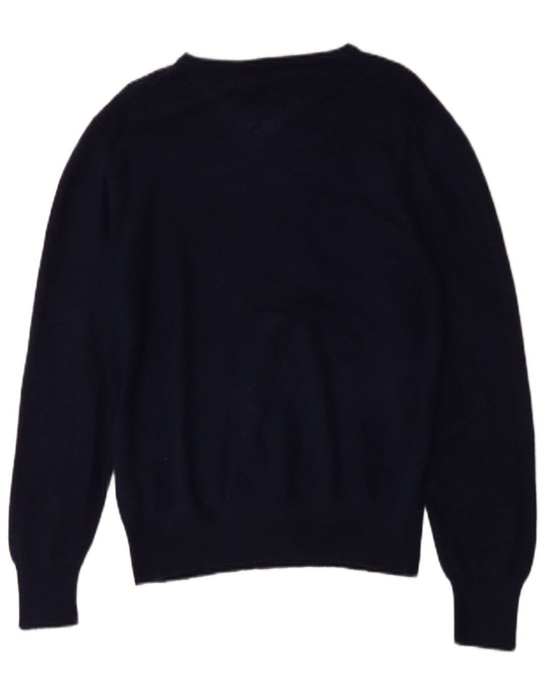 Hugo Boss Herren-Pullover mit V-Ausschnitt, XL, marineblaue Wolle