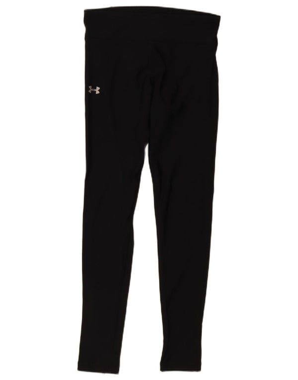 Under Armour Damen Leggings UK 10 Small Schwarz Nylon