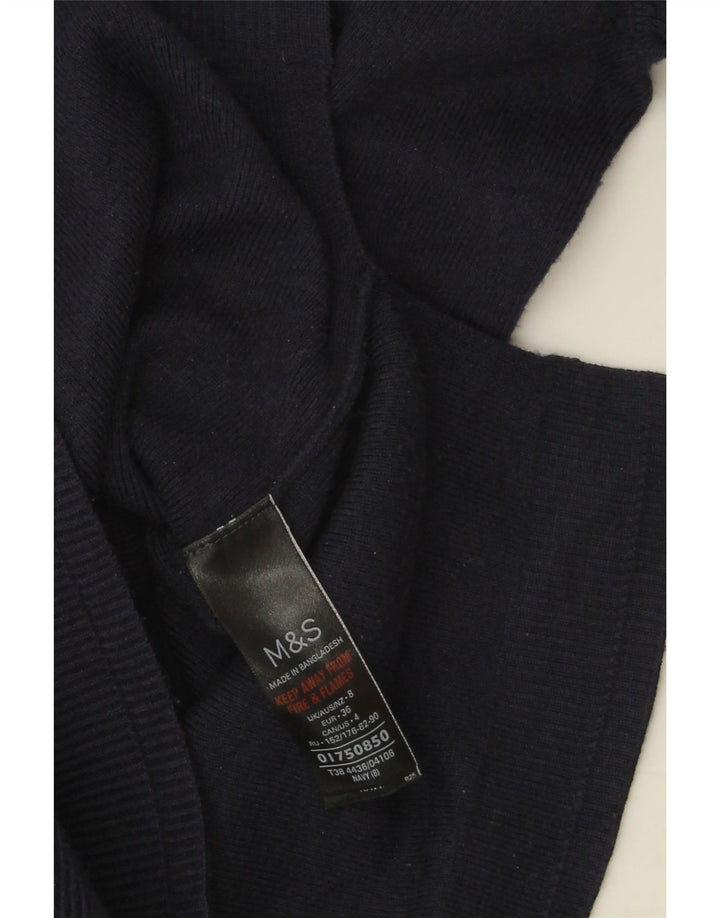 Marks & Spencer Rollkragenpullover für Damen, Gr. 8, Marineblau