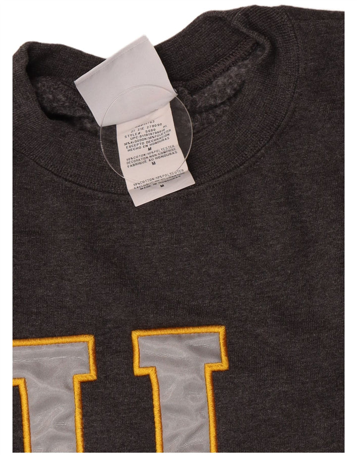 Champion Herren-Sweatshirt mit Grafik, mittelgraue Baumwolle