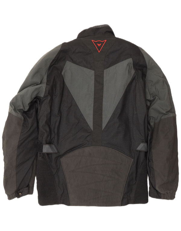 DAINESE Herren-Motorrad-Bikerjacke, Größe 48, mittelschwarz, Farbblock