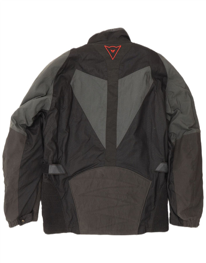 DAINESE Herren-Motorrad-Bikerjacke, Größe 48, mittelschwarz, Farbblock