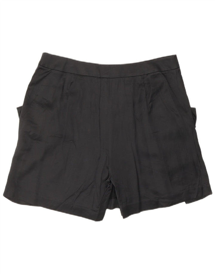REISS Damen Freizeitshorts UK 14 Large W32 Schwarze Viskose