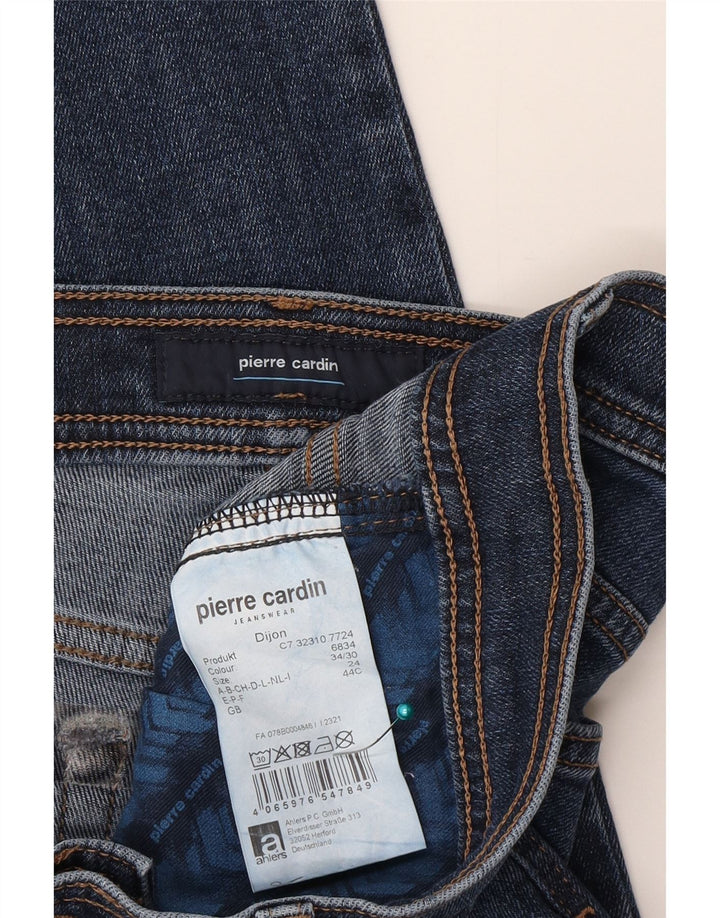Pierre Cardin Herren Straight Jeans W34 L30 Blaue Baumwolle