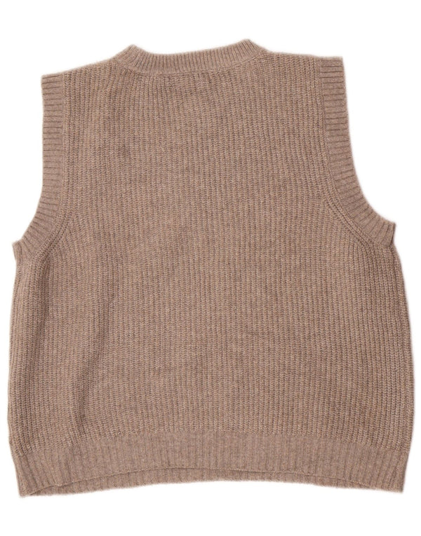 Marks & Spencer Damen Weste Tank Top UK 14 Medium Beige Polyester