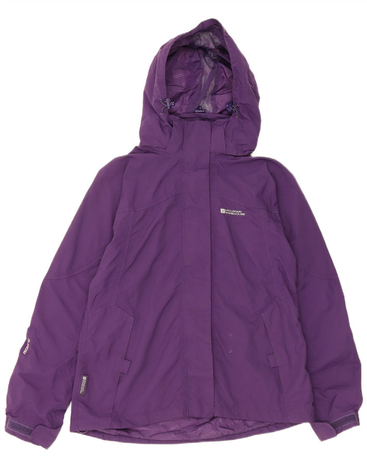 Mountain Warehouse Damen-Regenjacke mit Kapuze, UK 14, Größe L, Lila, Nylon