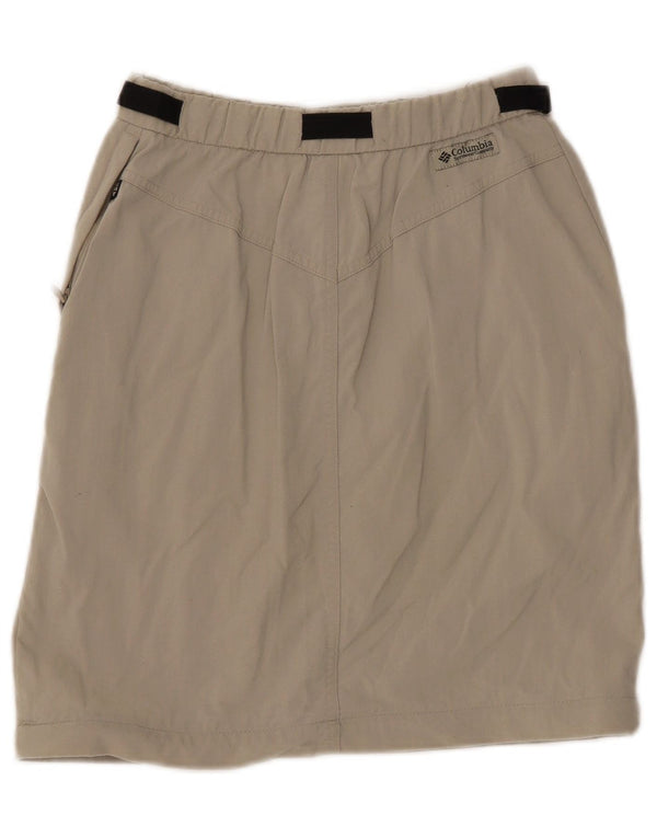 COLUMBIA Womens A-Line Skirt XS W24 Beige Nylon
