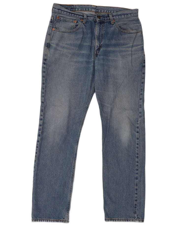 Levi's Damen 581 Straight Jeans W34 L32 Blaue Baumwolle