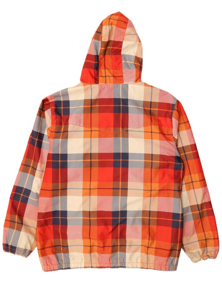 DC Herren-Windbreakerjacke mit Kapuze, UK 42, XL, mehrfarbig, kariert, Polyester