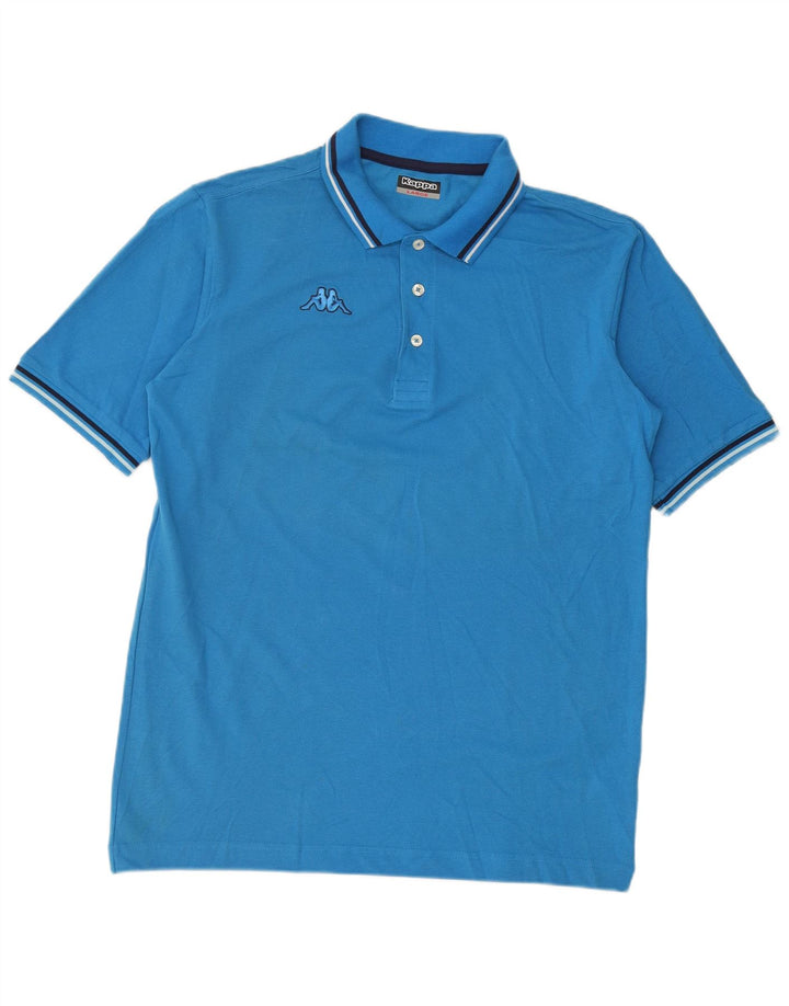 Kappa Herren-Poloshirt, große blaue Baumwolle