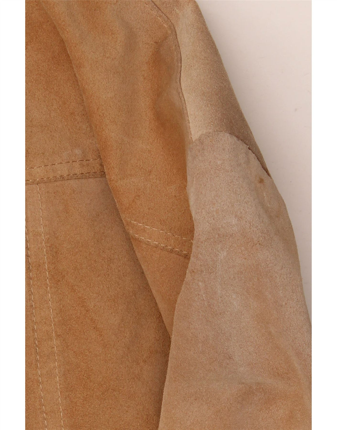 Barone Damen Wildlederjacke UK 10 Small Beige Leder