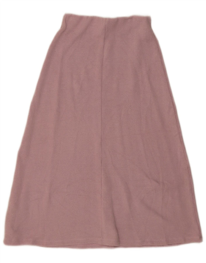 Zara Damen-Strick-A-Linien-Rock, Größe S, W26, Rosa, Polyester