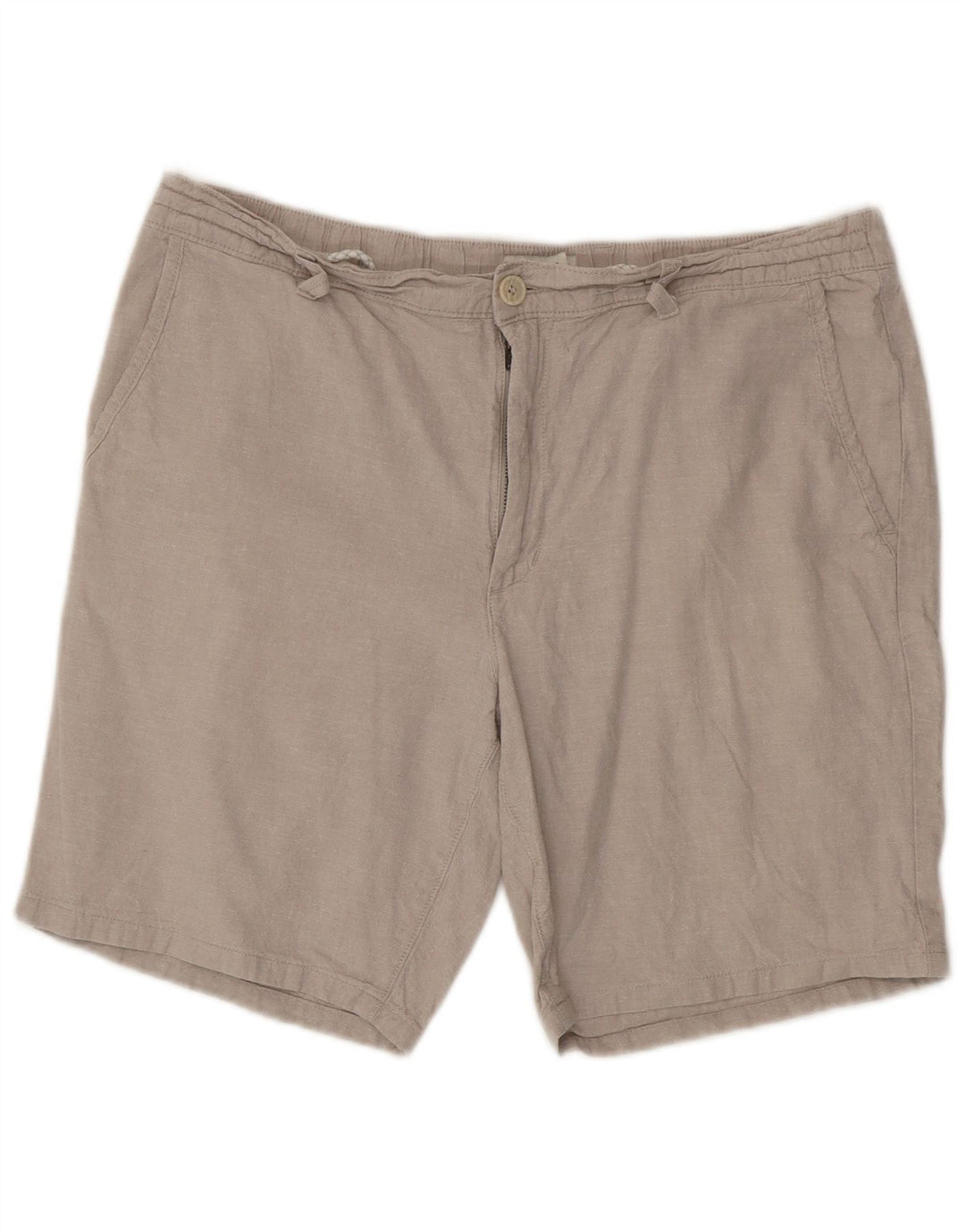 Marks & Spencer Herren Chinoshorts W36 Large Grau Baumwolle