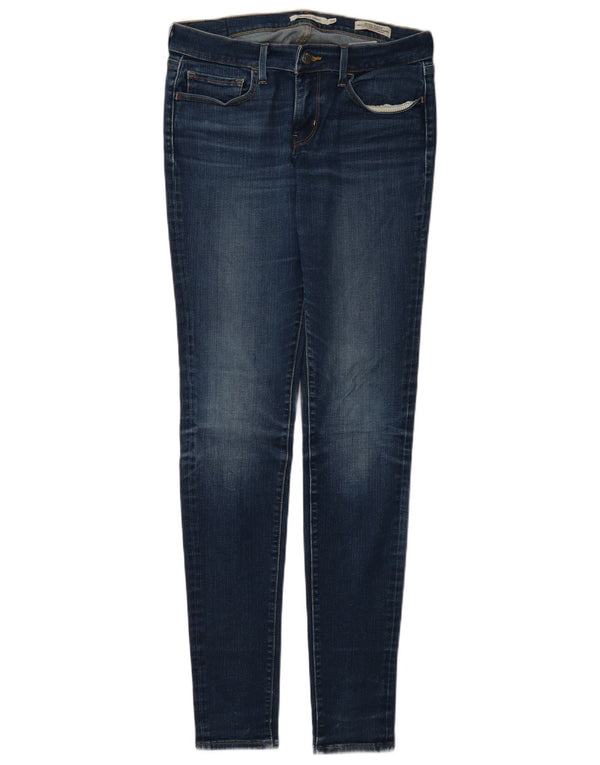 Levi's Damen 710 Super Skinny Jeans W28 L34 Blaue Baumwolle