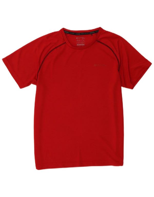 Mountain Warehouse Mens T-Shirt Top Medium Burgundy Polyester