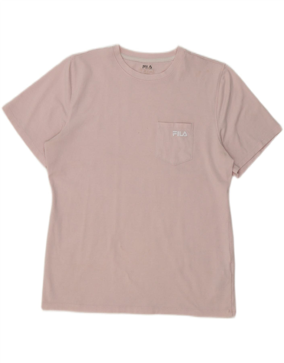 FILA Womens T-Shirt Top UK 14 Large Pink Polyester Vintage Fila and Second-Hand Fila from Messina Hembry 