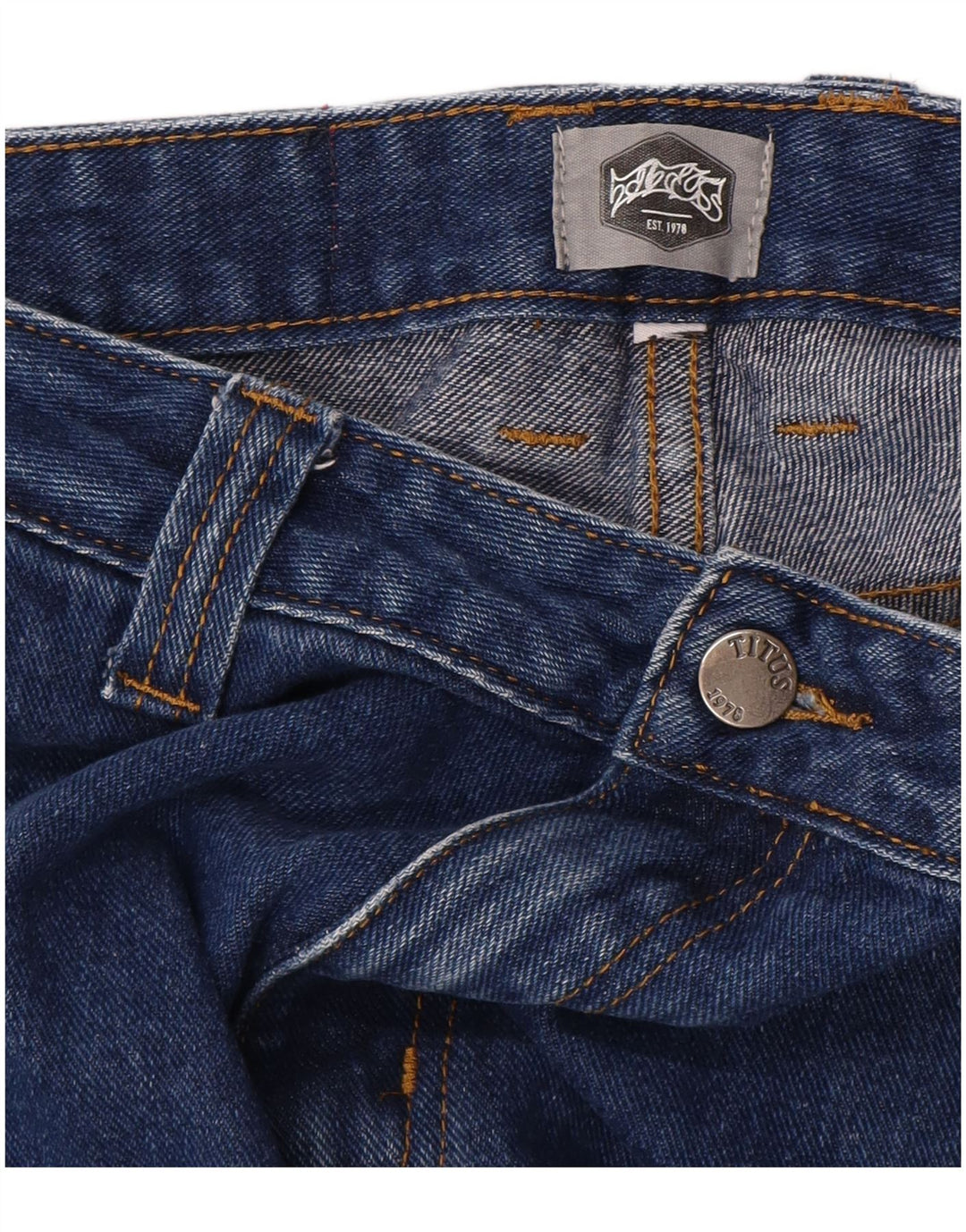 VINTAGE Womens Straight Jeans W28 L27 Blue