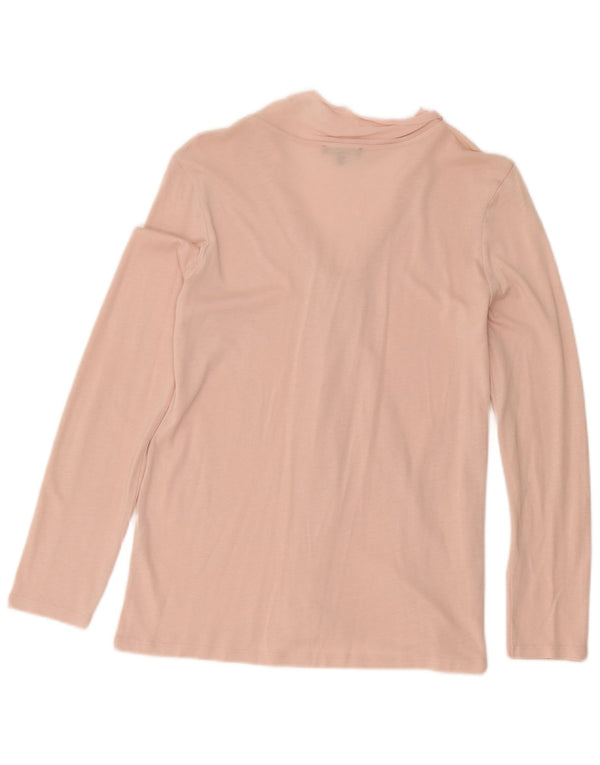 Massimo Dutti Womens Long Sleeve Blouse Top UK 10 Small Pink