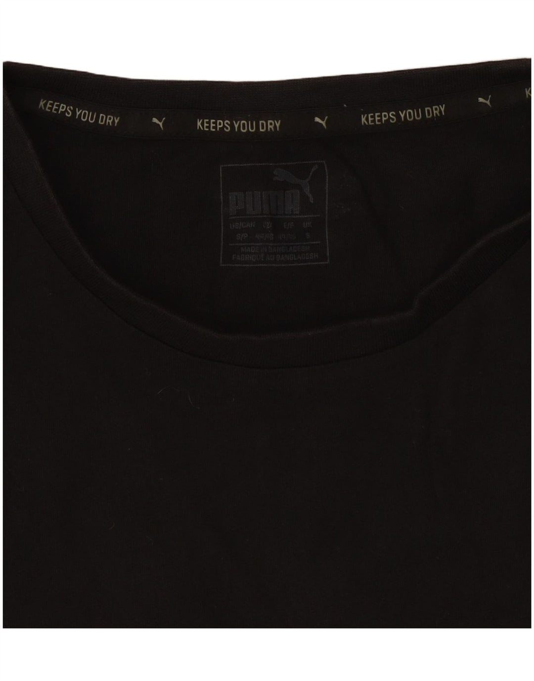Puma Herren Grafik T-Shirt Top Small Schwarz Baumwolle