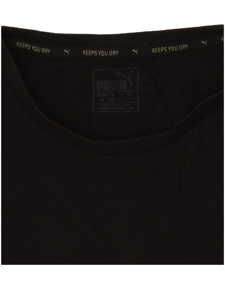 Puma Herren Grafik T-Shirt Top Small Schwarz Baumwolle