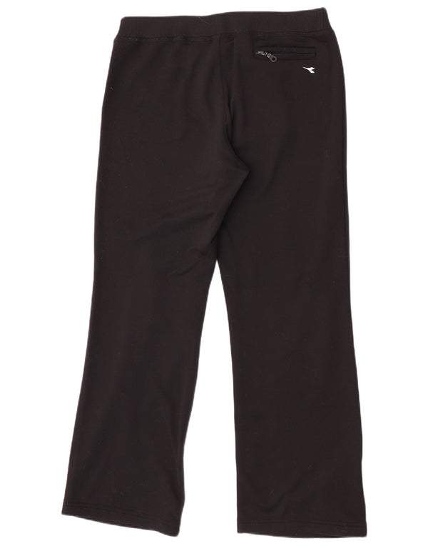 Diadora Damen-Trainingshose, UK 14, Mittelschwarz, Polyester