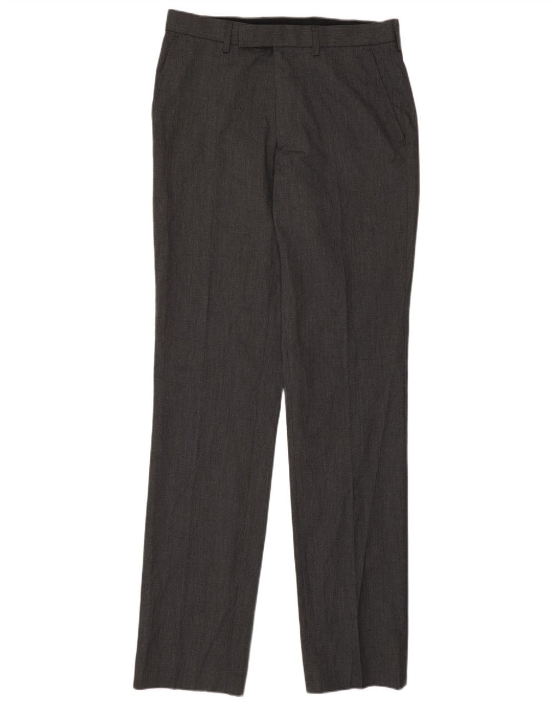 Gerade Herren-Anzughose von Marks & Spencer, W30, L35, grau, Polyester