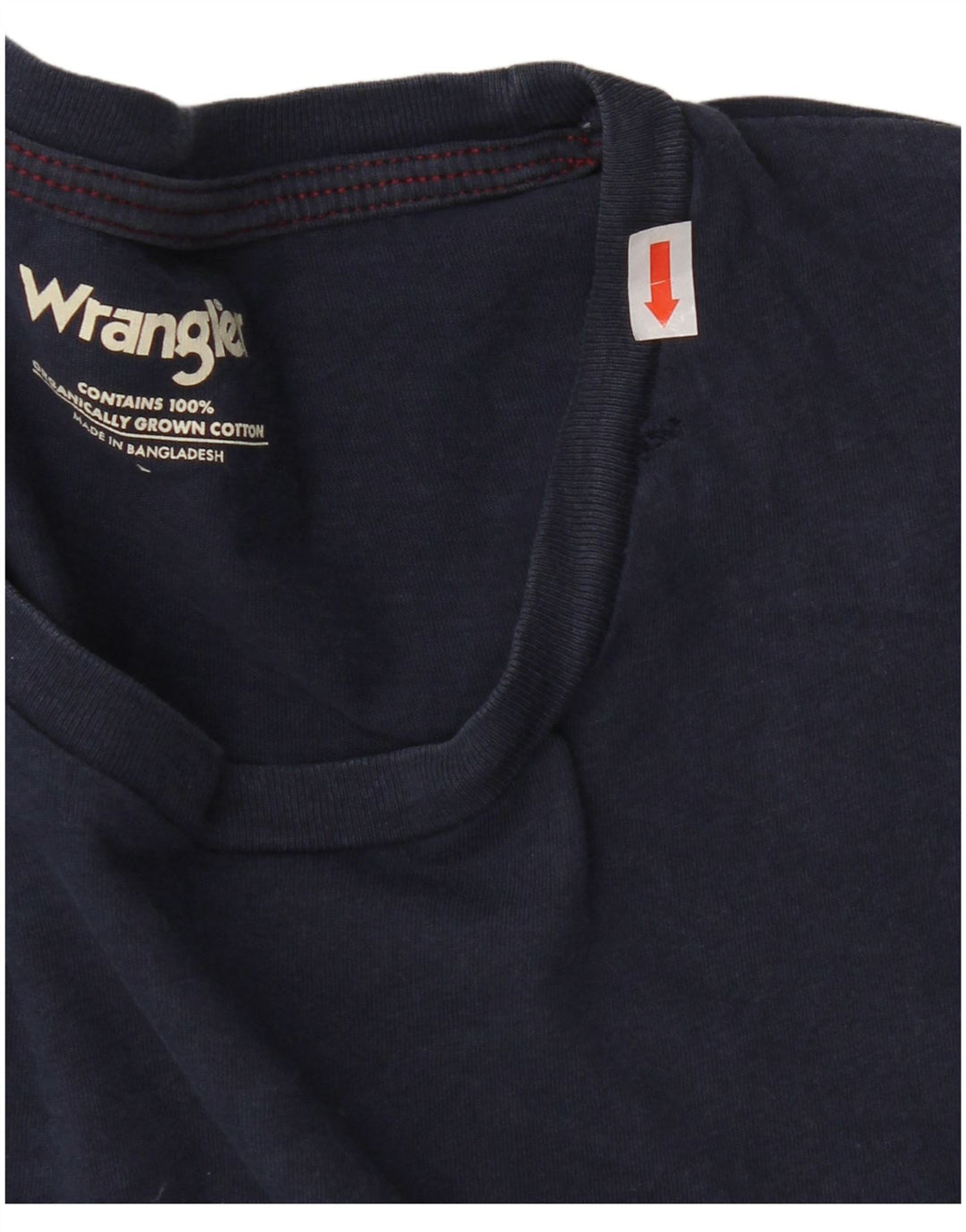 Wrangler Herren T-Shirt Top Large Marineblau Baumwolle