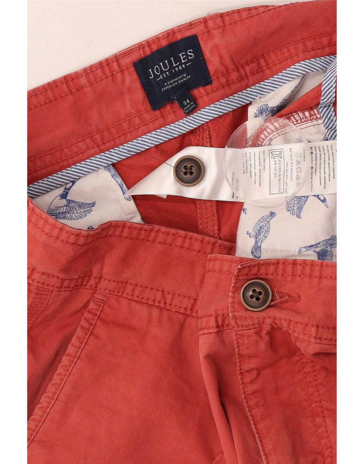 Joules Herren-Chinoshorts W34, große rote Baumwolle