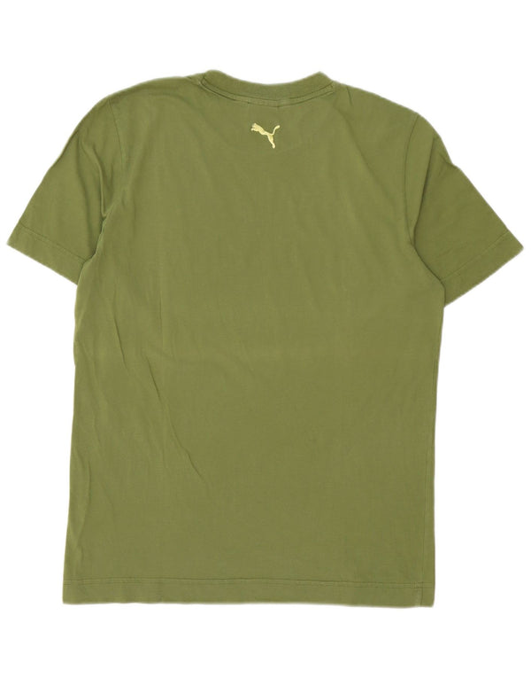 Puma Herren Grafik-T-Shirt-Oberteil Mittelgrün