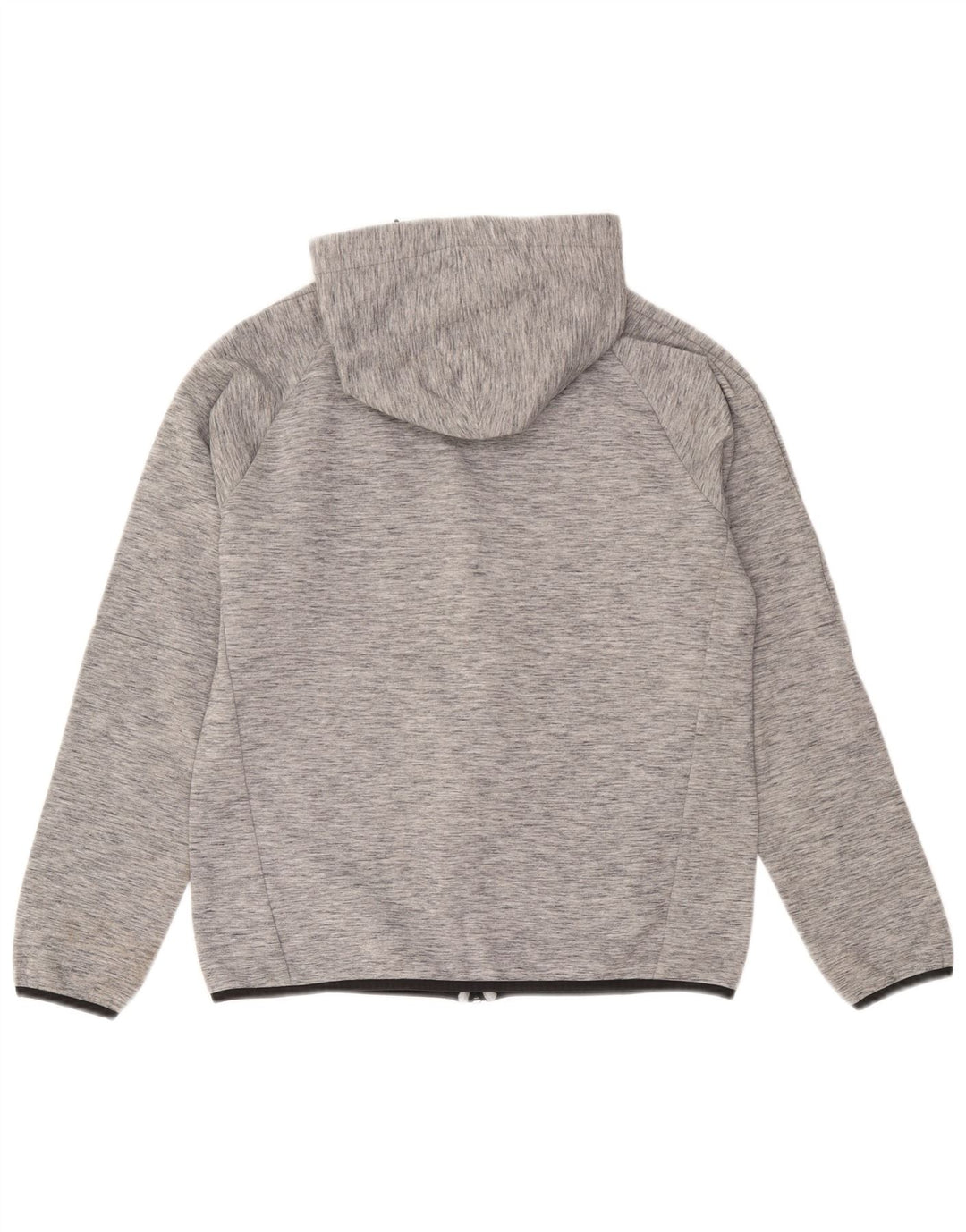 Puma Herren-Kapuzenpullover mit Reißverschluss, mittelgrau gefleckte Baumwolle