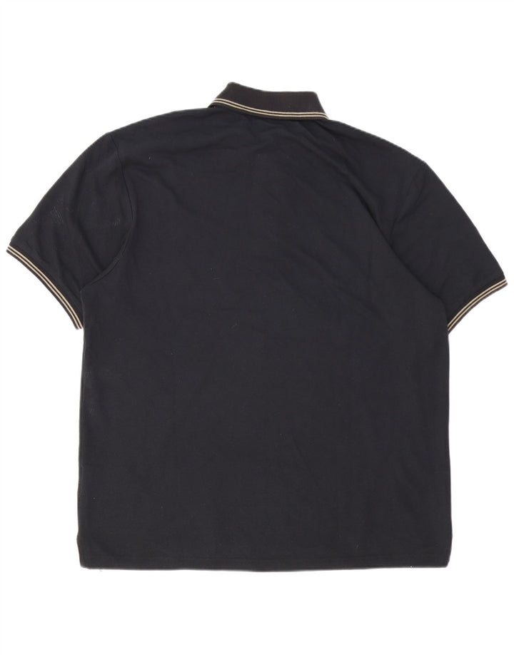 CHAMPION Herren-Poloshirt 2XL, schwarz gestreift, Baumwolle