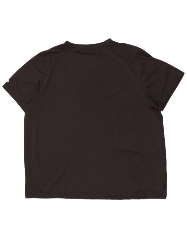 Russell Athletic Herren Dri-Power T-Shirt Top XL Schwarz Polyester