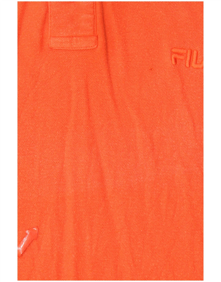 Fila Herren Poloshirt Große Orange Baumwolle