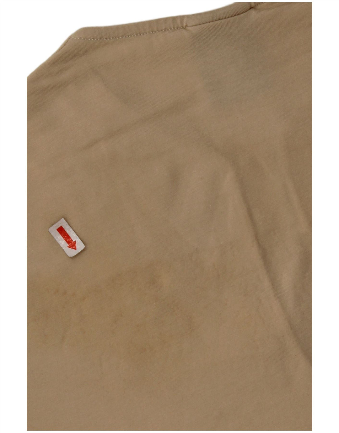 NIKE Damen Crop T-Shirt Top UK 10/12 Medium Beige