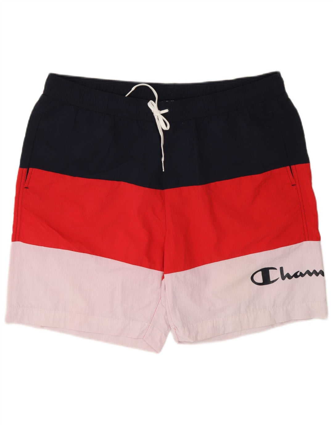 Champion Herren Badeshorts 2XL Marineblau Colourblock Polyester